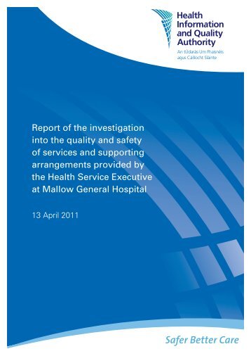 Report of the investigation into the quality and safety of ... - hiqa.ie