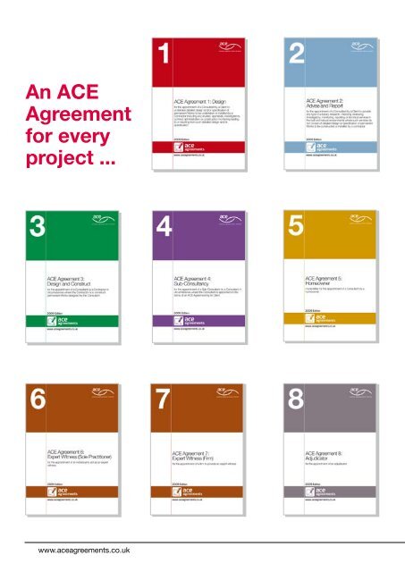 ACE Agreements - Association for Consultancy and Engineering