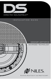 DIRECTED SOUNDFIELD™ - Niles Audio