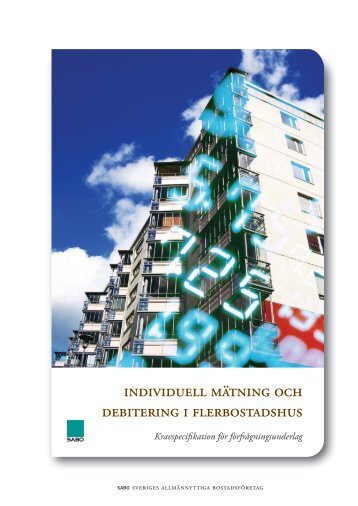 individuell mÃ¤tning och debitering i flerbostadshus - Sabo