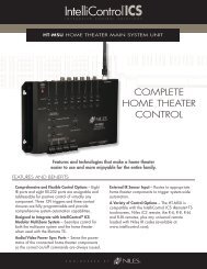 COMPLETE HOME THEATER CONTROL - Niles Audio