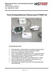 Funk-Analog-Nebenuhr-Steuerung K-FUNST-24 - NIS time