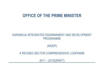KIDDP - Office of the Prime Minister