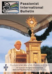 Passionist International Bulletin - Passio Christi