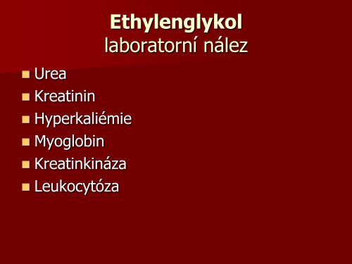 Otrava methanolem a etylenglykolem - AKUTNE.CZ