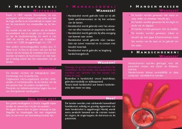 De handen worden gewassen met water en zeep ... - UZ Leuven