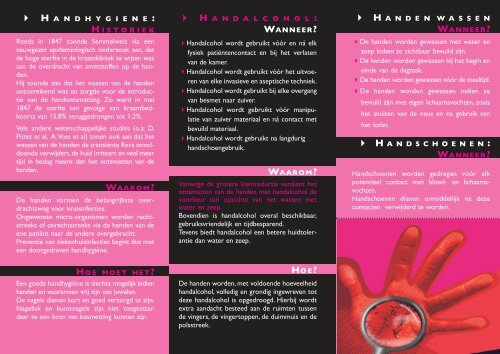 De handen worden gewassen met water en zeep ... - UZ Leuven