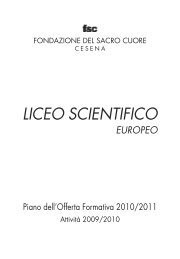 liceo scientifico europeo - Fondazione del Sacro Cuore