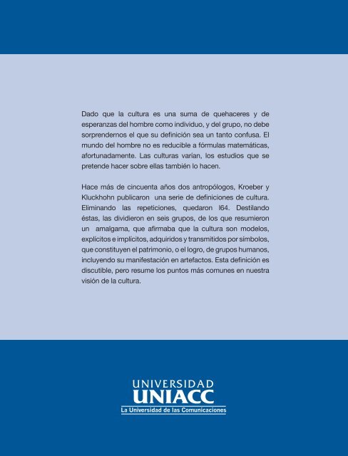 CULTURA - CREA - Universidad UNIACC