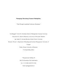 Managing Marketing Channel Multiplicity - Emory Goizueta ...