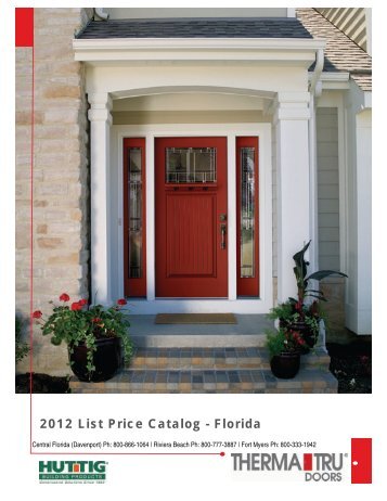 2 Table Of Contents Intro Therma Tru 2017 13 Price Guide Huttig Building Products