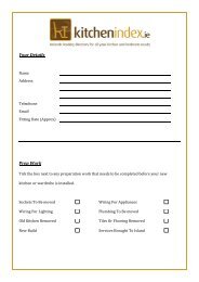 Kitchen Planning Checklist PDF