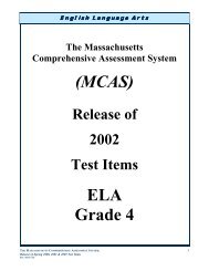 (MCAS) ELA Grade 4