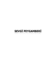 SEVGÄ° PEYGAMBERÄ° - Ä°lahiyat FakÃ¼ltesi - Harran Ãniversitesi