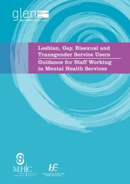 LGBT Service Users - Guide for Staff in Mental Health Services