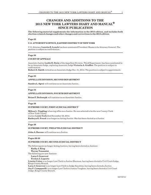 Updated June, 2013 - Lawyers Diary and Manual