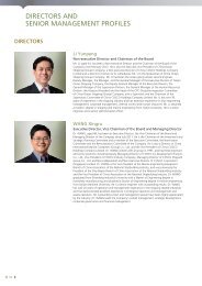 DIRECTORS AND SENIOR MANAGEMENT PROFILES