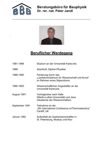 Beruflicher Werdegang - architekten24.de