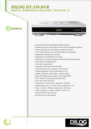 1 DILOG DT-550 DVR