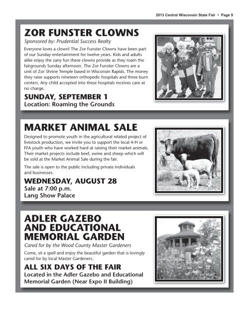 August 28 - September 2 2013 - Central Wisconsin State Fair