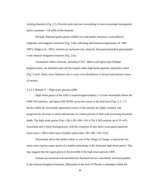 title of the thesis - Department of Geology - Queen's University