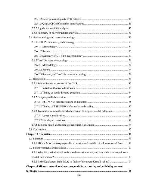 title of the thesis - Department of Geology - Queen's University