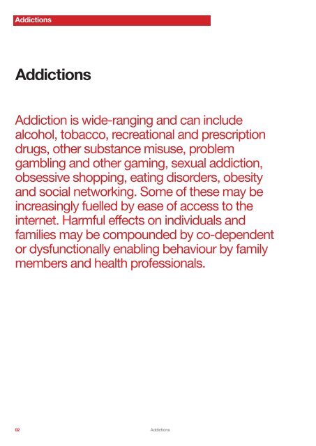 Addictions - The Royal New Zealand College of General Practitioners