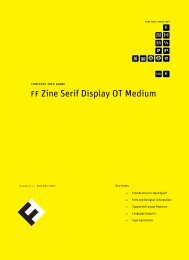 Font Shop International: FF Zine Serif Display OT Medium - Fontblog
