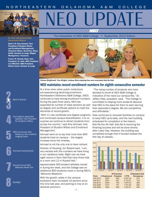 NEO maintains record enrollment numbers for eighth consecutive ...
