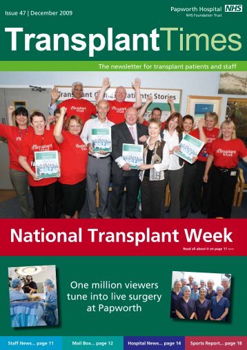 Transplant Times - Winter 2009 - Papworth Hospital