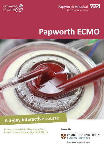 Papworth ECMO Course Programme - Papworth Hospital