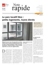 Le parc locatif libre : petits logements, loyers Ã©levÃ©s - IAU Ã®dF