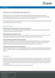 Zarafa Collaboration Platform 7.0 Feature Overview - MSB