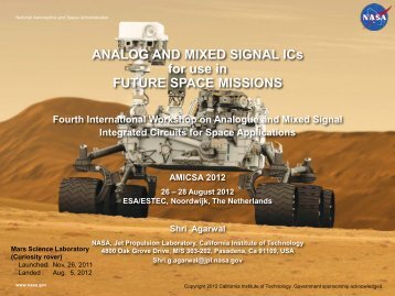 Slide - Microelectronics - ESA