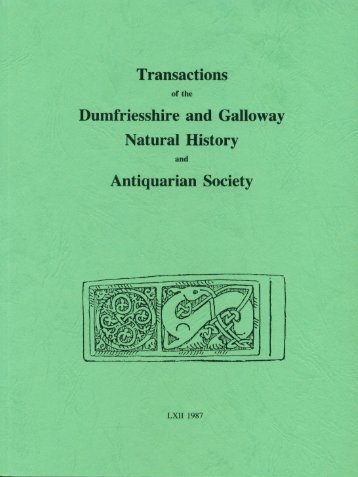 Vol 62 - Dumfriesshire & Galloway Natural History and Antiquarian ...