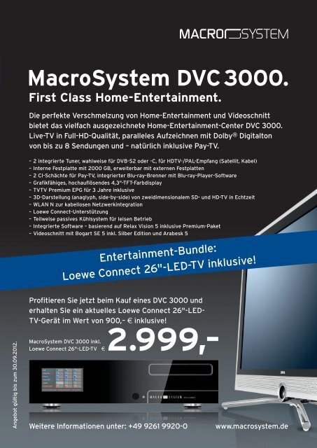 MacroSystem DVC 3000. - 4DiMotion.de
