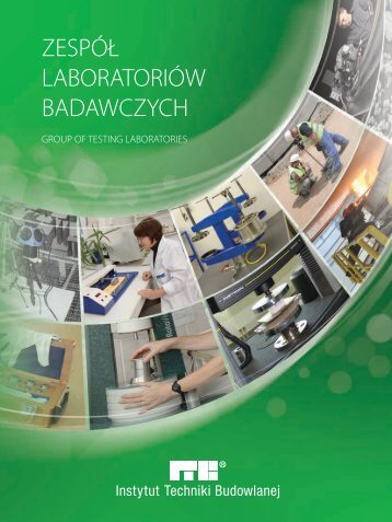 ZespÃ³Å LaboratoriÃ³w Badawczych ITB (.pdf) - 1,8 MB