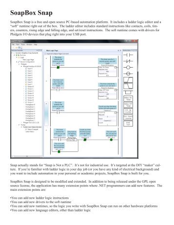 SoapBox Snap - Phidgets