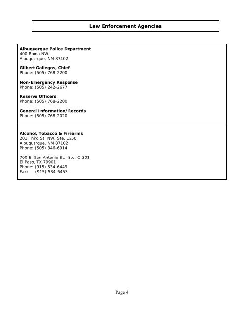 Statewide Resource Directory - United States Courts - District of ...