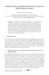 Semantic-Driven Multimedia Retrieval with the MPEG Query ... - UPC