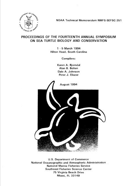 Synopsis of the biological data on the green turtle (Chelonia mydas)  (linnaeus 1758) - Documents - USFWS National Digital Library