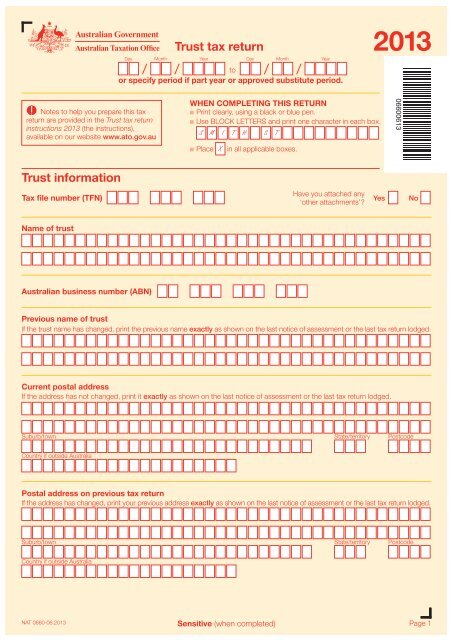 trust-tax-return-2013-australian-taxation-office