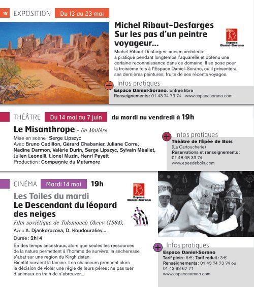 Agenda culturel de Vincennes, avril-aoÃ»t 2013 (pdf - 6,56 Mo)