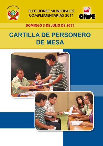 CARTILLA DE PERSONERO DE MESA - ONPE