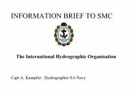 The international Hydrographic Organisation - South African Navy