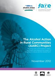 The Alcohol Action in Rural Communities (AARC) Project - FARE