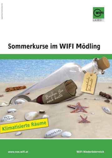 Sommerkurse im WIFI Mödling - WIFI Niederösterreich
