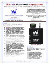 SPS-5 v9E Alphanumeric Paging System - Waveware Technologies