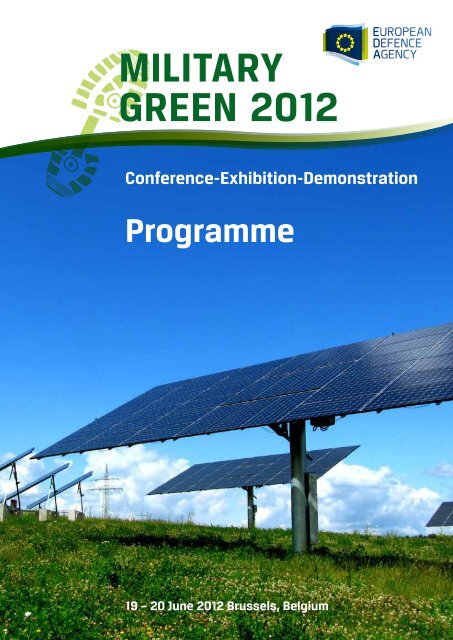 Military Green 2012 - Programme - European Defence Agency