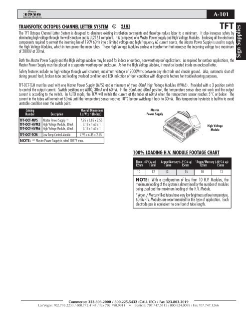 Section A - Sign Supplies - Home | Interstate Electric Corporation